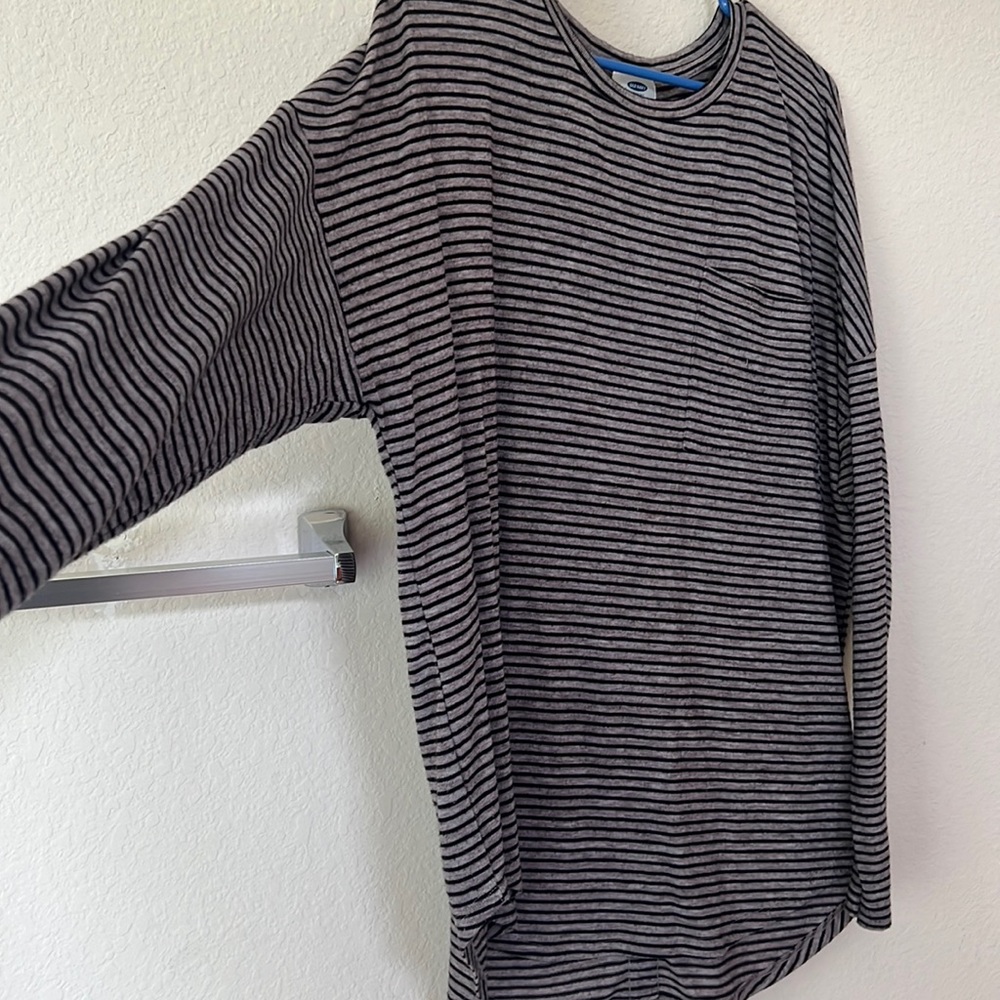 Grey and black light weight sweater